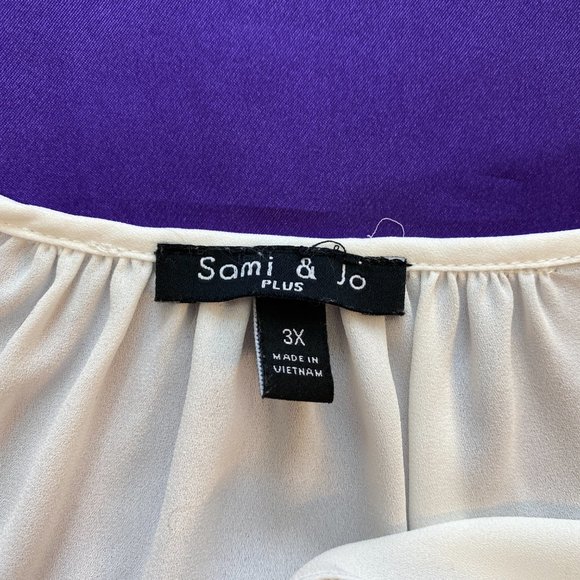 📌Sami & Jo  Timeless Light Transparent Ruffle Blouse - Picture 12 of 13